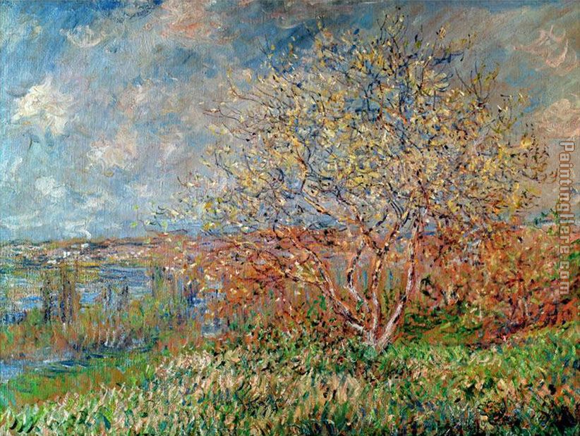Spring 1880 painting - Claude Monet Spring 1880 art painting